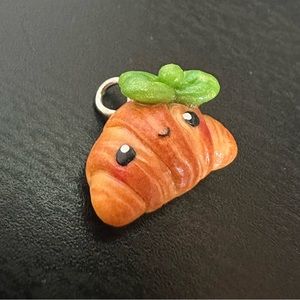 Etsy Handmade Croissant Necklace Charm 1cm